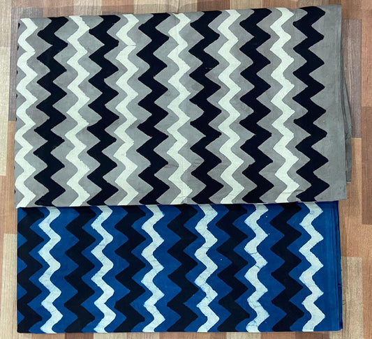 Natural Indigo & Kashish Block Printing Fabric