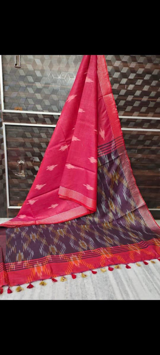 Handwoven Ikkat Design Saree