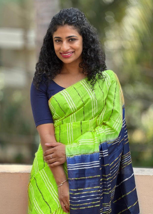 Rambo Stripe Silk Blended Saree