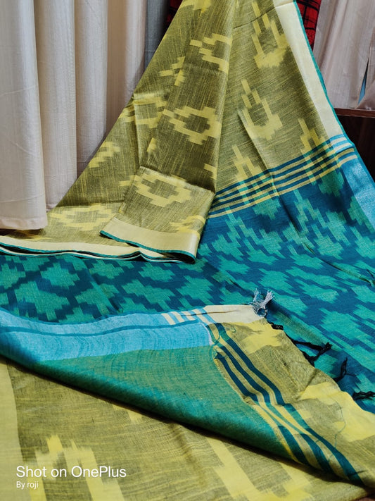 Handwoven Ikkat Design Saree
