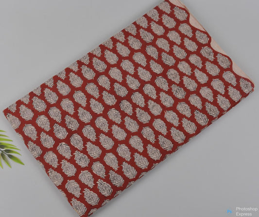 Syahi & Begar (Natural Color) Hand Block Printing Fabric