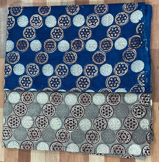 Natural Indigo & Kashish Block Printing Fabric