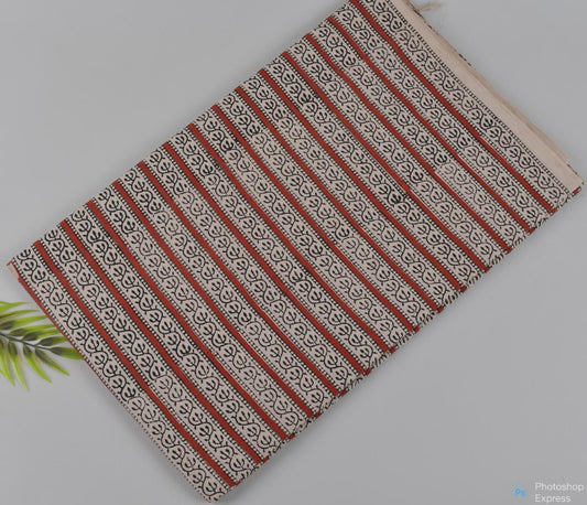 Syahi & Begar (Natural Color) Hand Block Printing Fabric