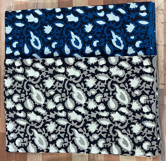 Natural Indigo & Kashish Block Printing Fabric