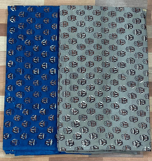 Natural Indigo & Kashish Block Printing Fabric