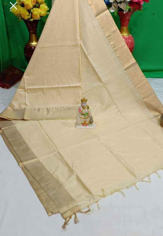 Kota Silk & Viscose Blend Saree with 3" Zari