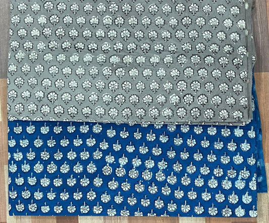 Natural Indigo & Kashish Block Printing Fabric