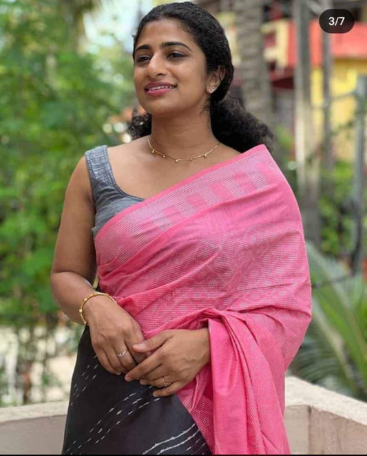 Katali Checks Silk Blended Saree