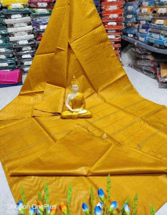 Silk Blend Bhutta Border Saree