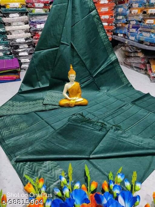 Silk Blend Bhutta Border Saree