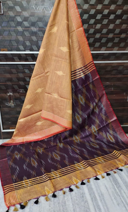 Handwoven Ikkat Design Saree
