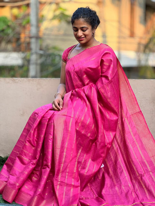 Full Body Zari Silk Blended Saree