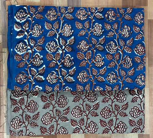 Natural Indigo & Kashish Block Printing Fabric