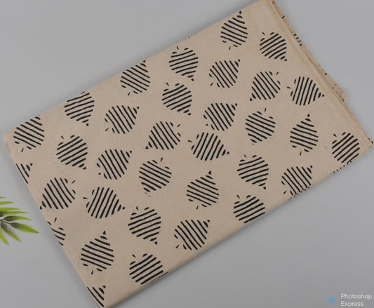 Syahi & Begar (Natural Color) Hand Block Printing Fabric