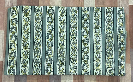 Hand Block Printing Fabric with Synthetic Colors