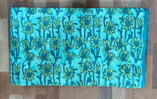 Hand Block Printing Fabric with Synthetic Colors