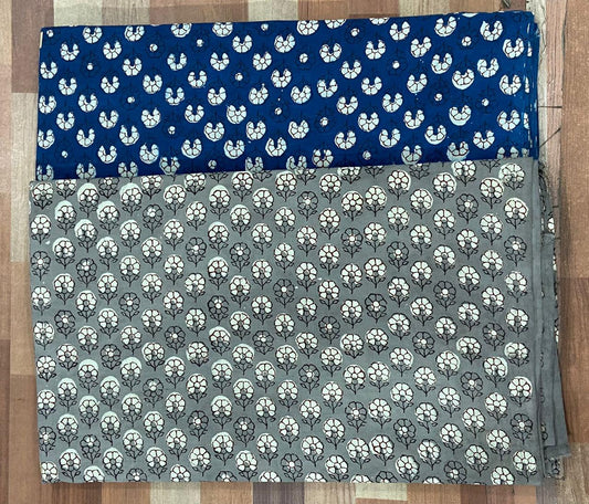 Natural Indigo & Kashish Block Printing Fabric
