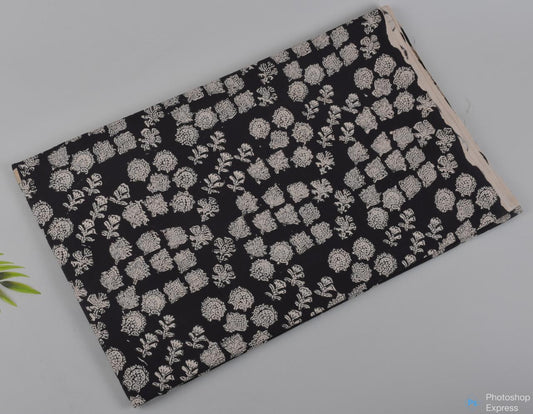 Syahi & Begar (Natural Color) Hand Block Printing Fabric