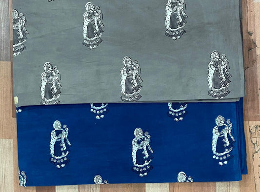 Natural Indigo & Kashish Block Printing Fabric