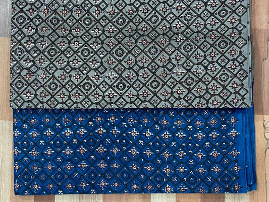 Natural Indigo & Kashish Block Printing Fabric