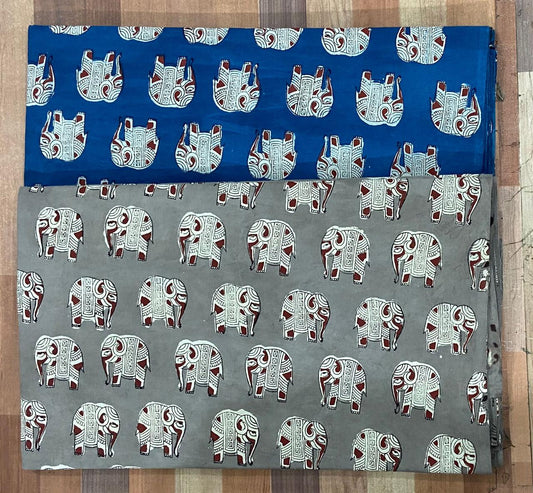 Natural Indigo & Kashish Block Printing Fabric