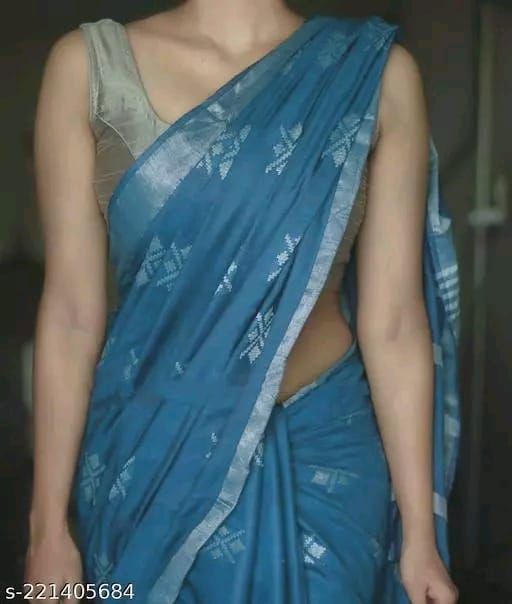 Spider Design Silk Blended Saree