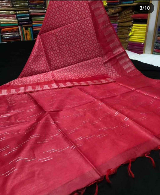 Katali Checks Silk Blended Saree