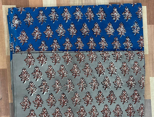 Natural Indigo & Kashish Block Printing Fabric